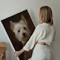 West Highland White Terrier Westie Dog Portrait Print