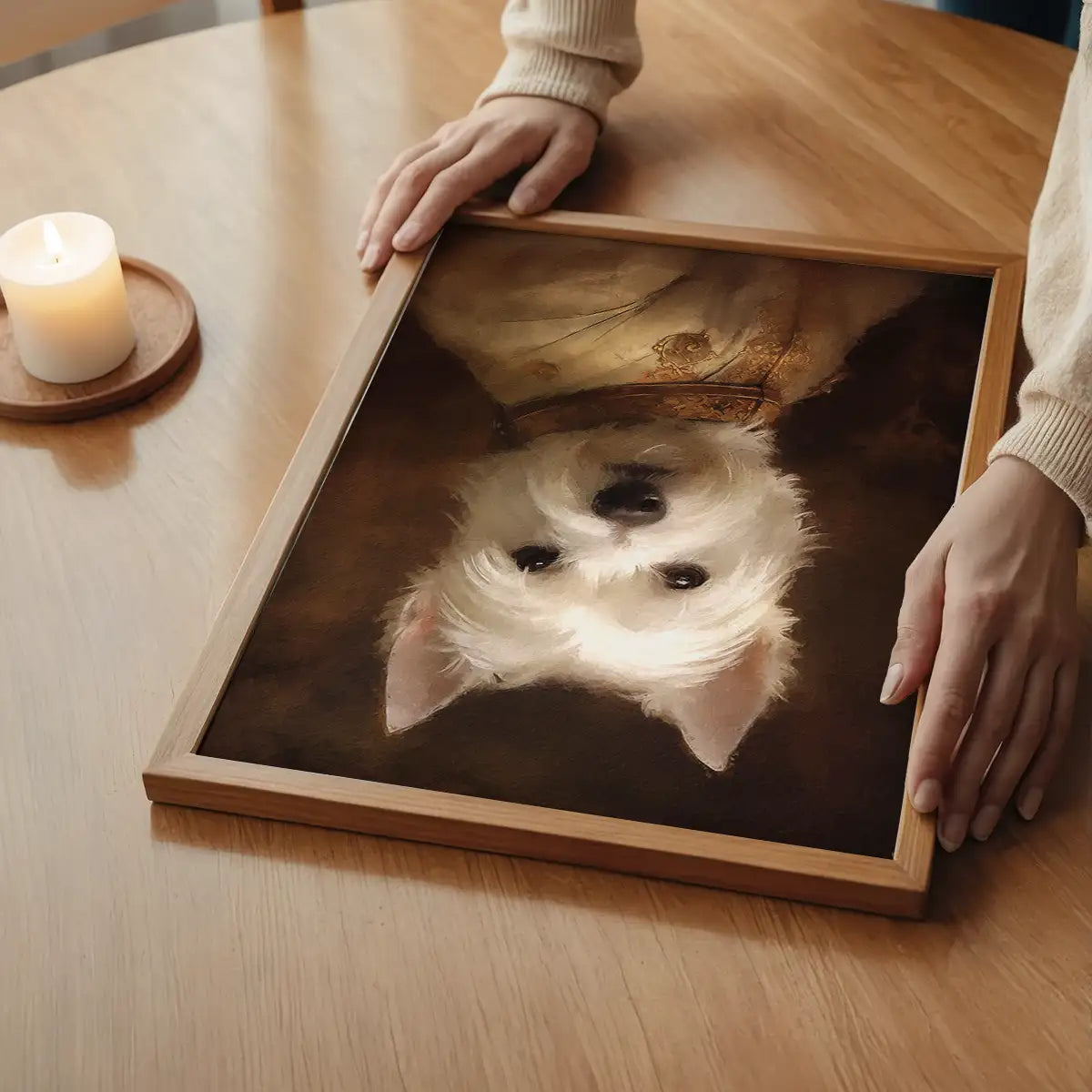 West Highland White Terrier Westie Dog Portrait Print