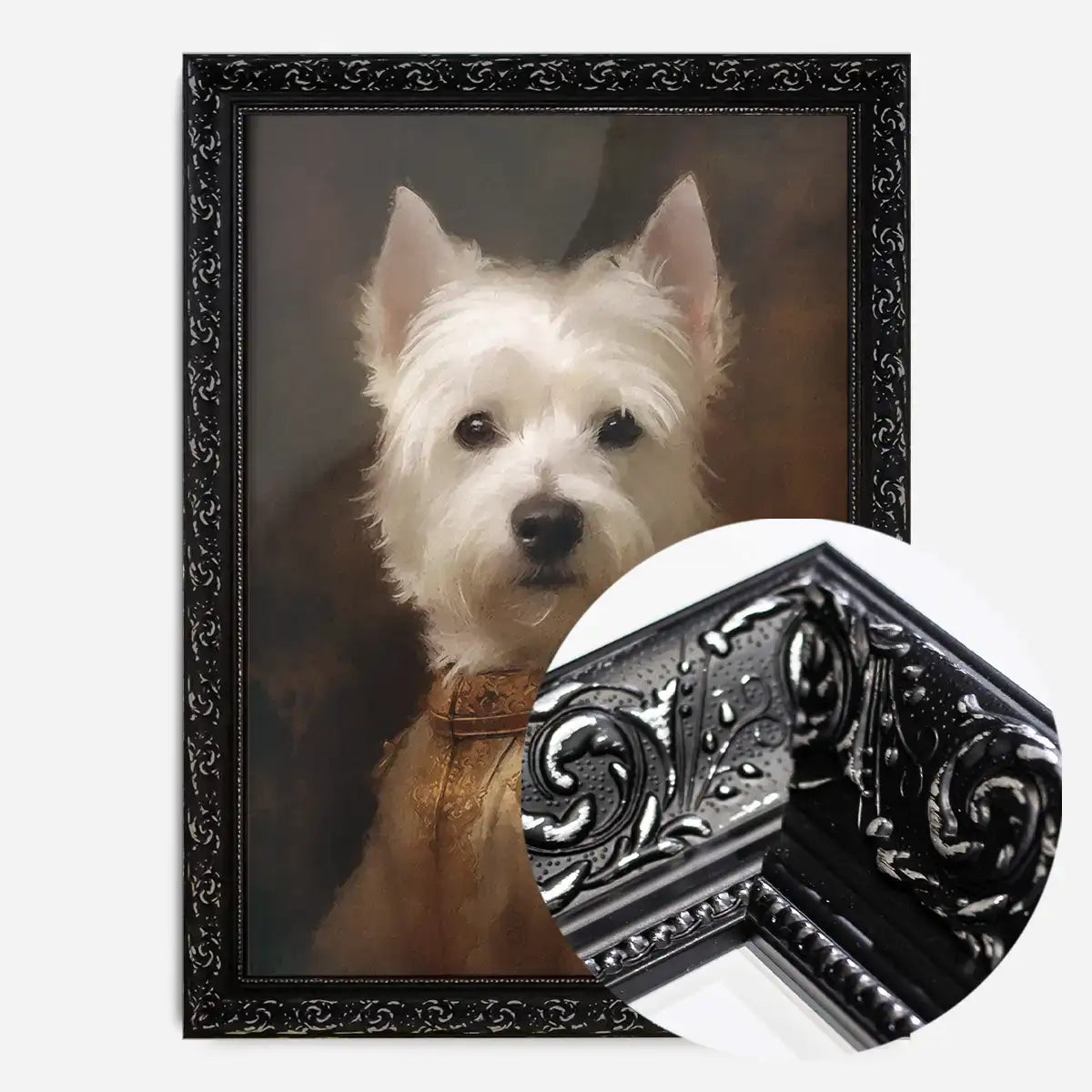 West Highland White Terrier Westie Dog Portrait Print