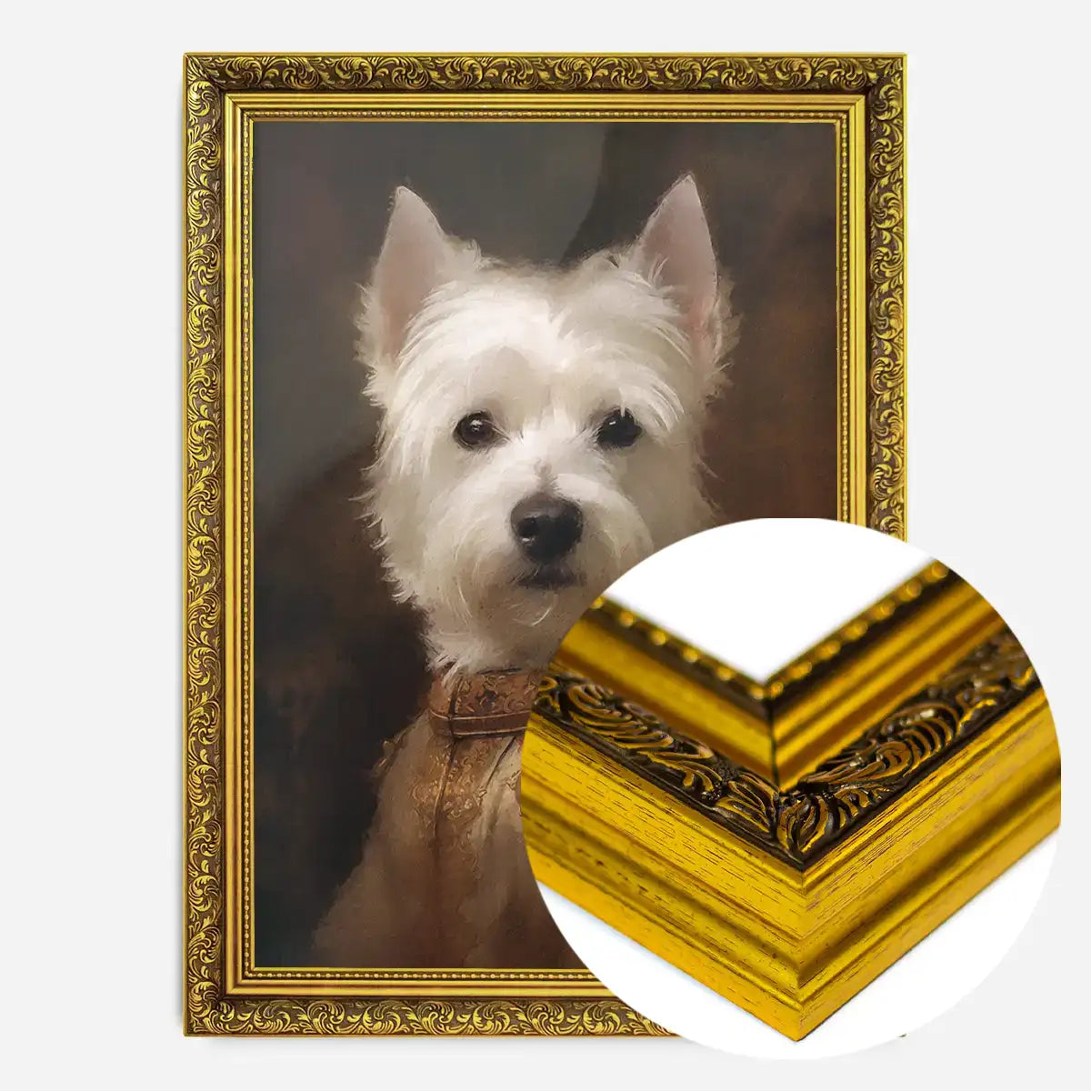 West Highland White Terrier Westie Dog Portrait Print