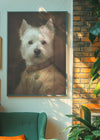 West Highland White Terrier Westie Dog Portrait Print