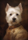 West Highland White Terrier Westie Dog Portrait Print