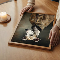 Whippet Dog Portrait Print
