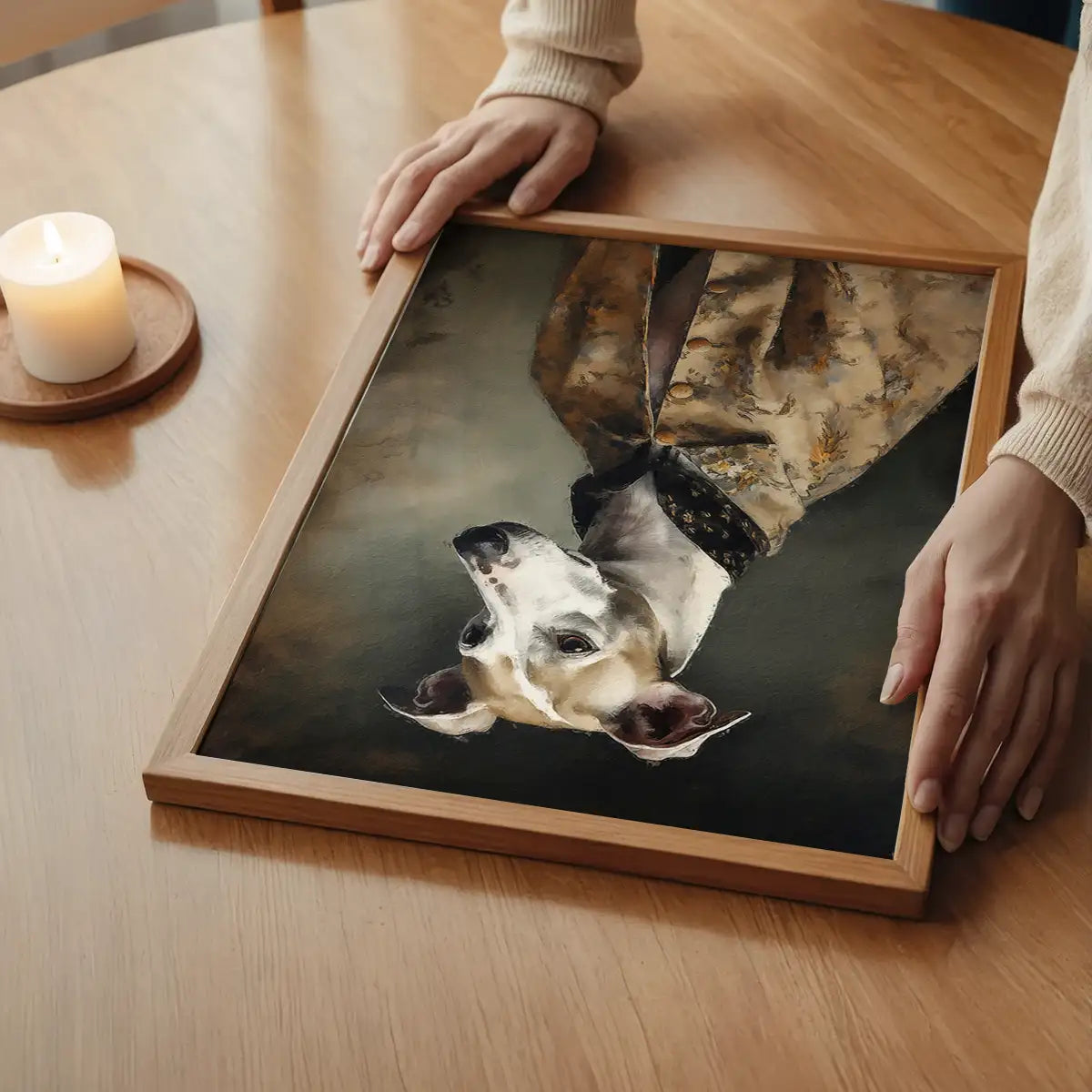 Whippet Dog Portrait Print