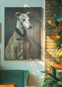 Whippet Dog Portrait Print