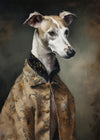 Whippet Dog Portrait Print