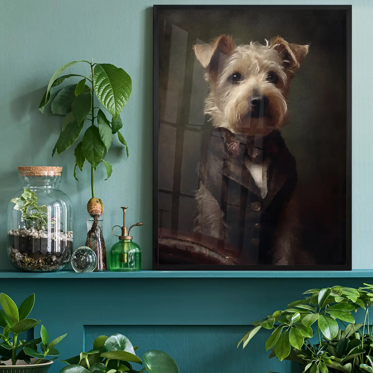 Yorkshire Terrier Dog Portrait Print