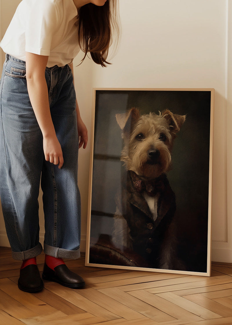 Yorkshire Terrier Dog Portrait Print