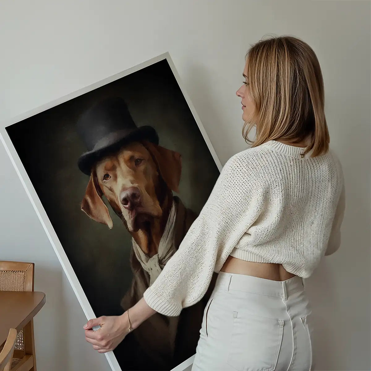 Hungarian Vizsla Dog Portrait Print