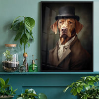 Hungarian Vizsla Dog Portrait Print