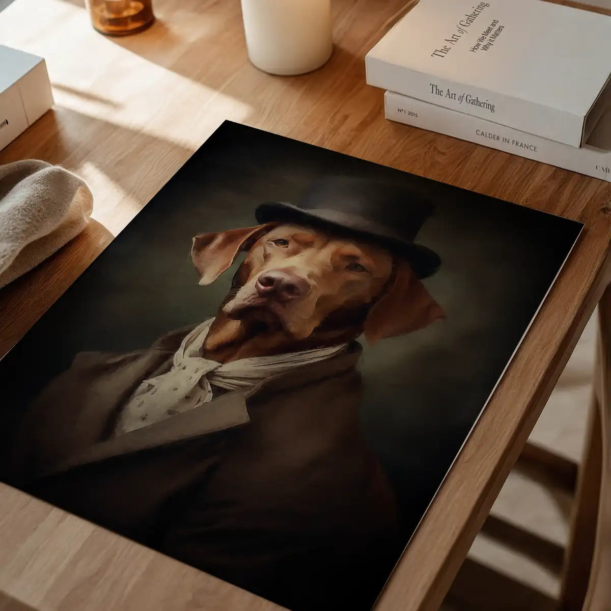 Hungarian Vizsla Dog Portrait Print