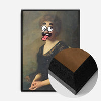 Cartoon Face Portrait Painting Print 2
