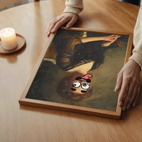 Cartoon Face Portrait Painting Print 2