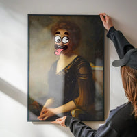 Cartoon Face Portrait Painting Print 2