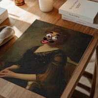 Cartoon Face Portrait Painting Print 2