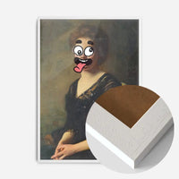 Cartoon Face Portrait Painting Print 2