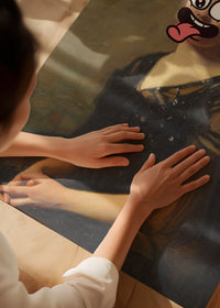 Cartoon Face Portrait Painting Print 2