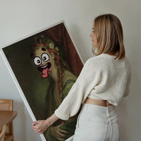Cartoon Face Portrait Painting Print 1