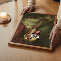 Cartoon Face Portrait Painting Print 1