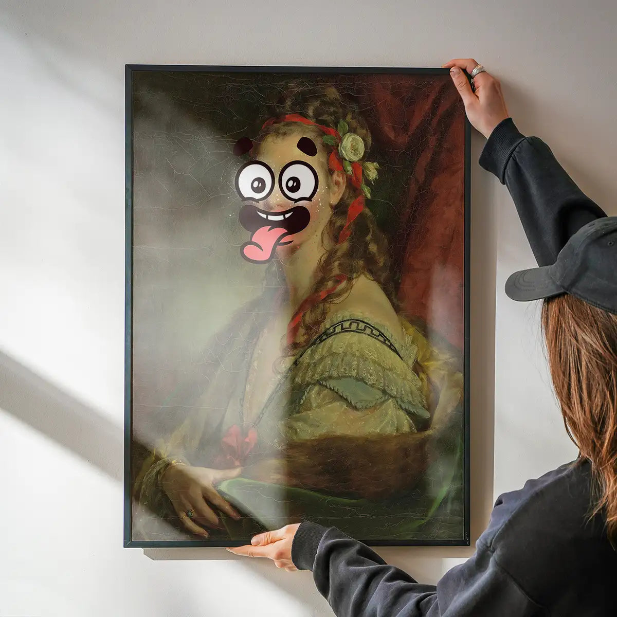 Cartoon Face Portrait Painting Print 1