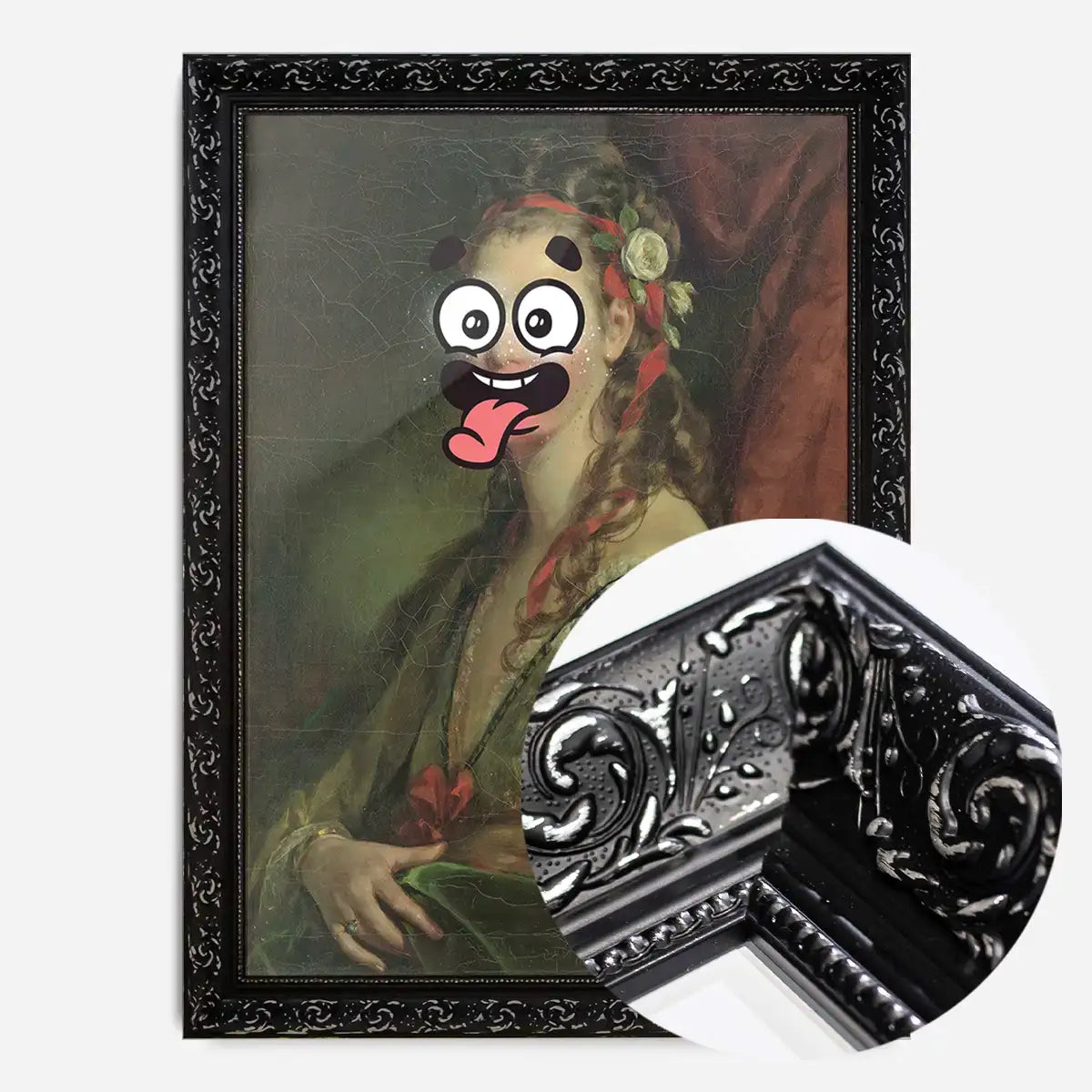 Cartoon Face Portrait Painting Print 1