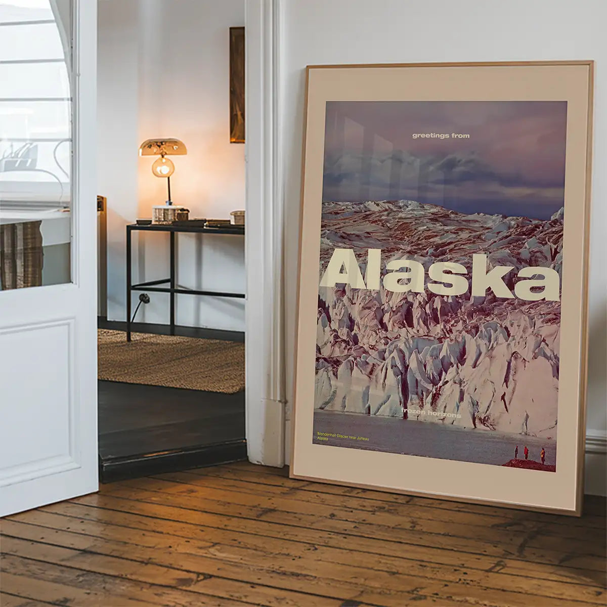 Vintage Style US Travel Poster of Alaska