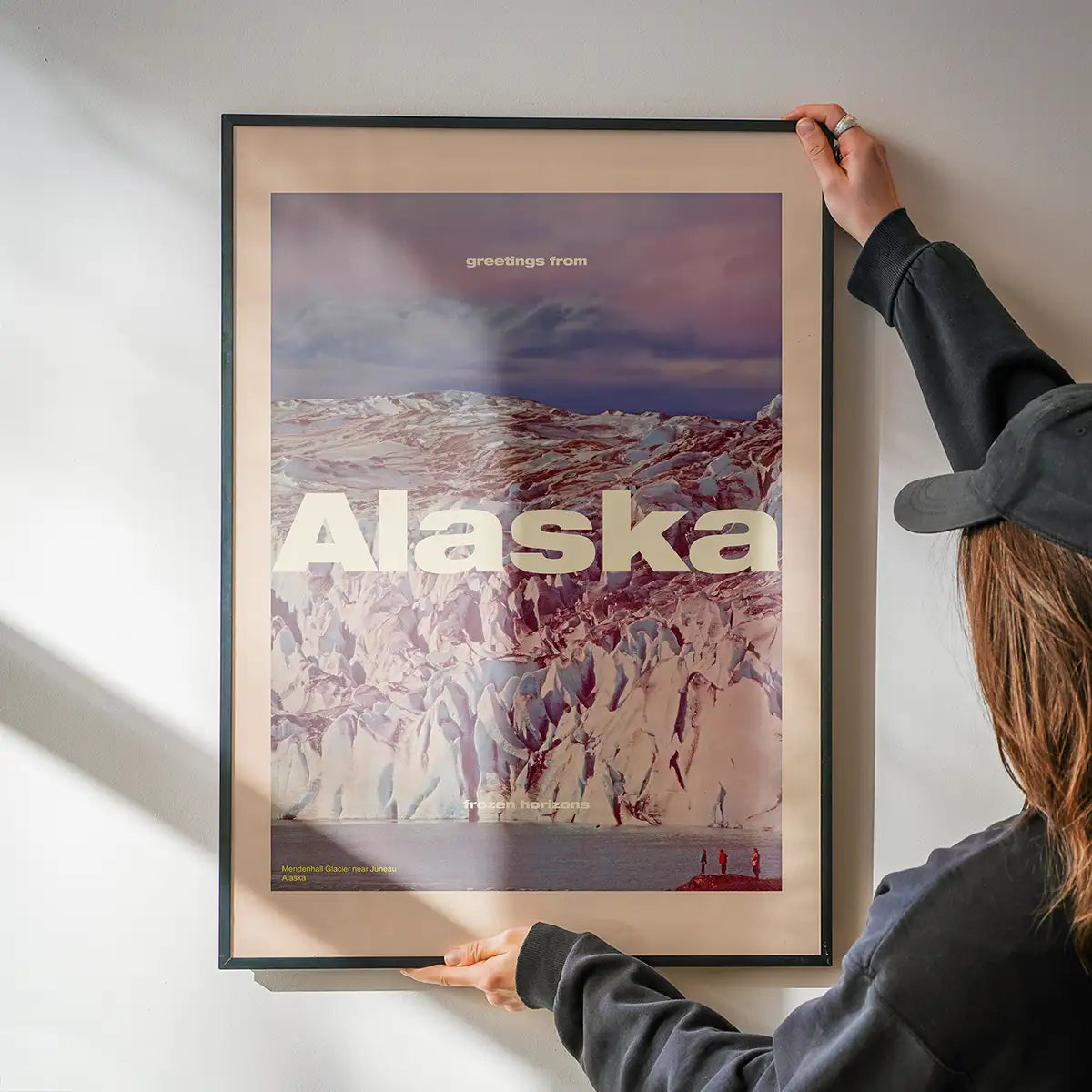 Vintage Style US Travel Poster of Alaska