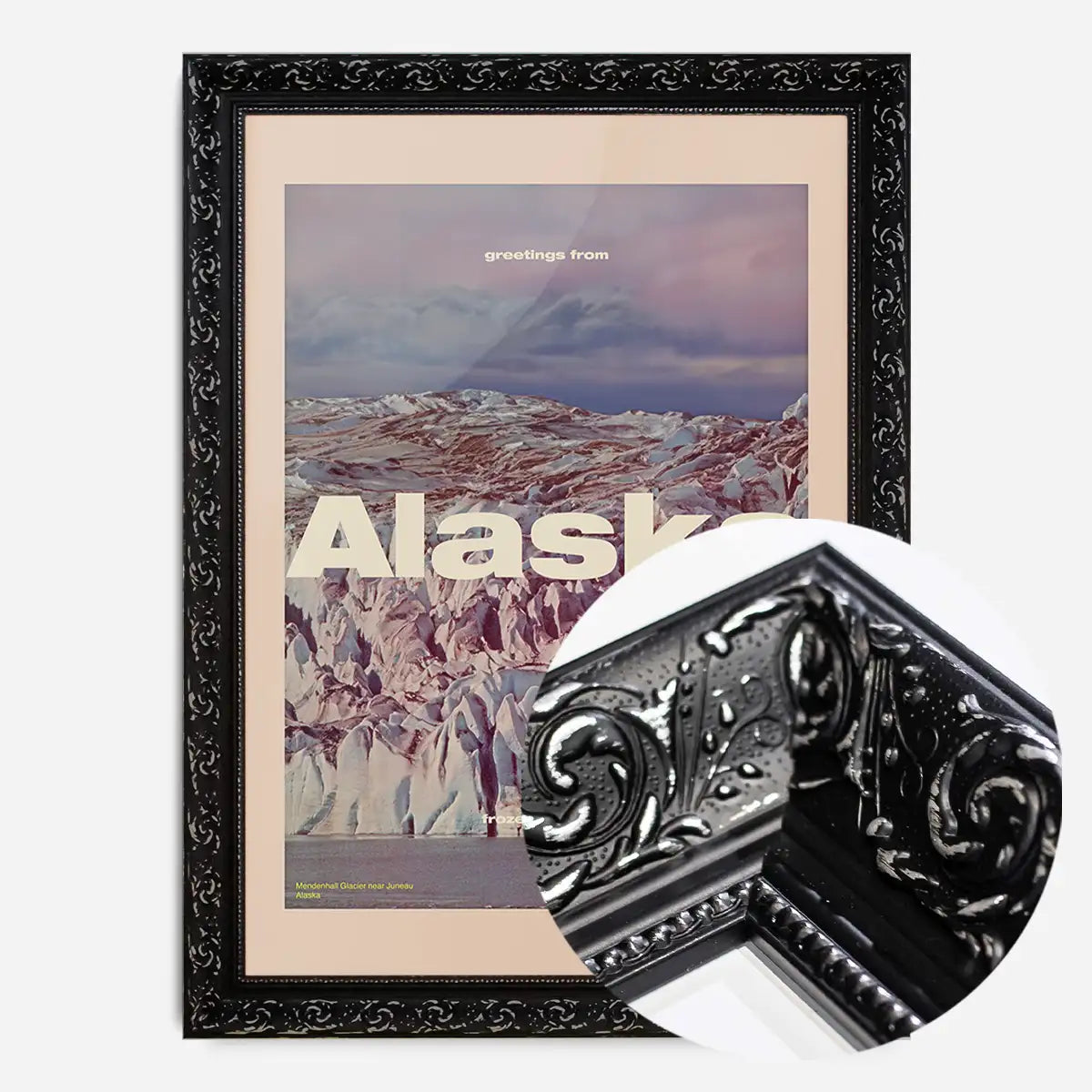 Vintage Style US Travel Poster of Alaska