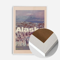 Vintage Style US Travel Poster of Alaska