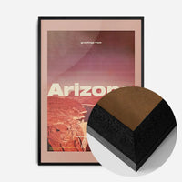 Vintage Style US Travel Poster of Arizona