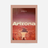 Vintage Style US Travel Poster of Arizona
