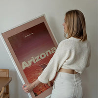 Vintage Style US Travel Poster of Arizona