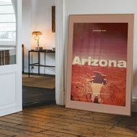 Vintage Style US Travel Poster of Arizona