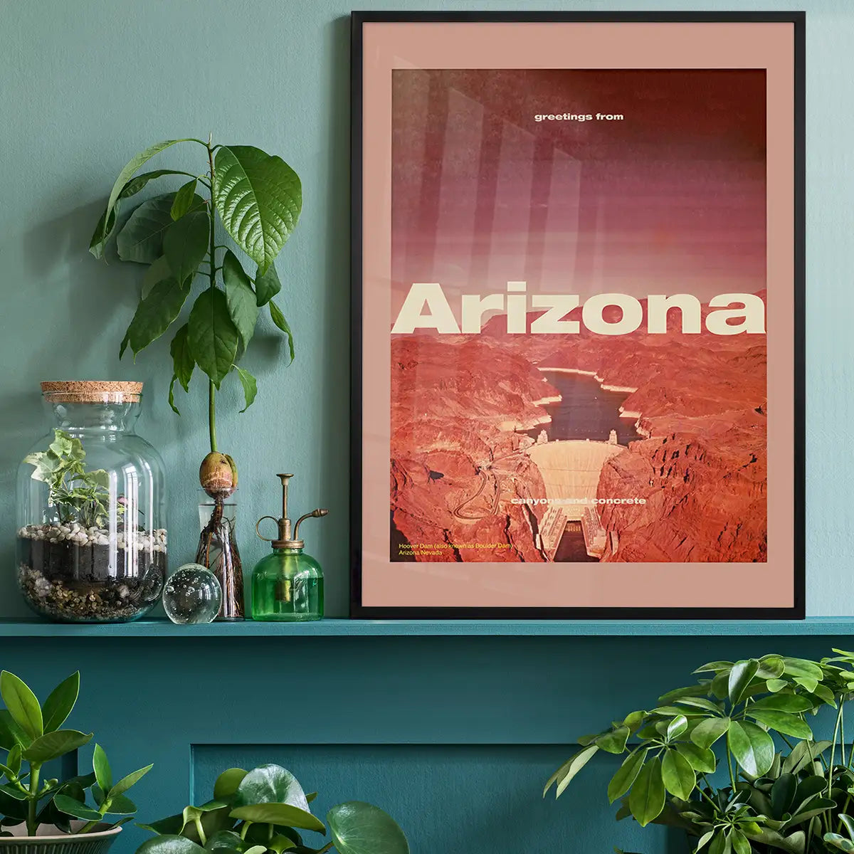 Vintage Style US Travel Poster of Arizona