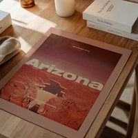 Vintage Style US Travel Poster of Arizona