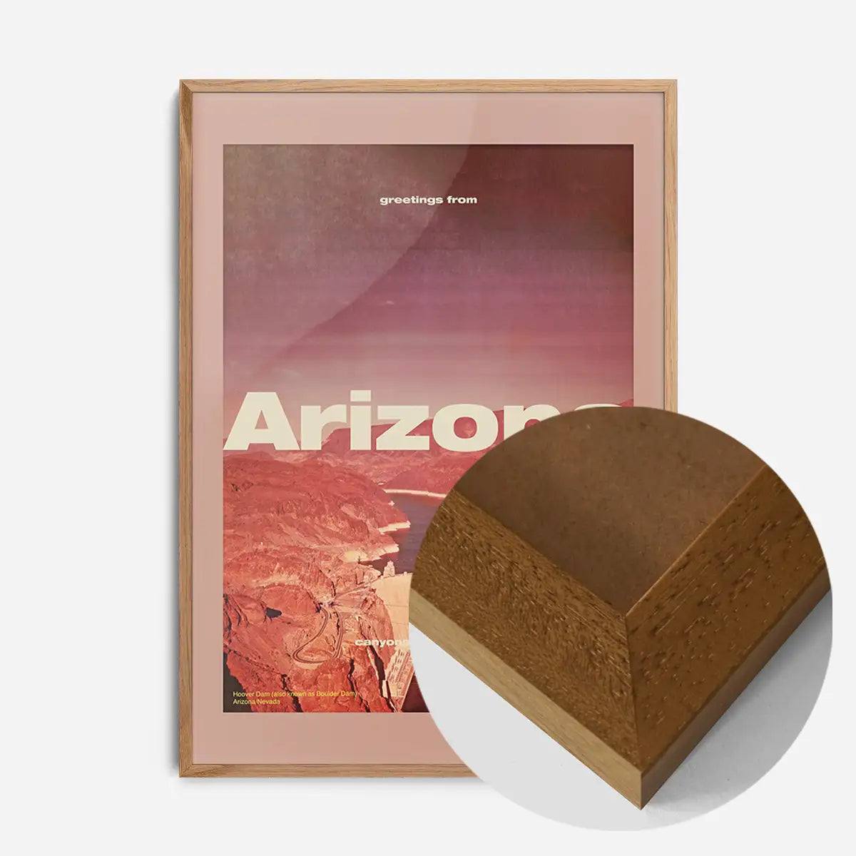Vintage Style US Travel Poster of Arizona