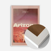 Vintage Style US Travel Poster of Arizona