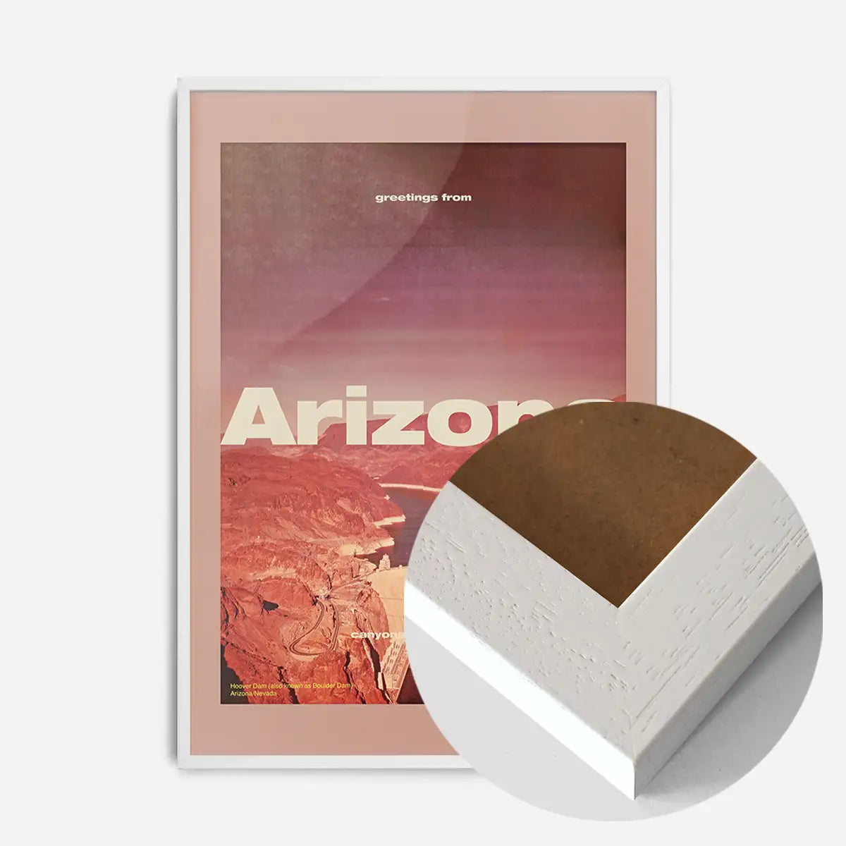 Vintage Style US Travel Poster of Arizona