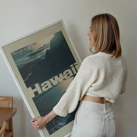 Vintage Style US Travel Poster of Hawaii