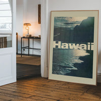 Vintage Style US Travel Poster of Hawaii