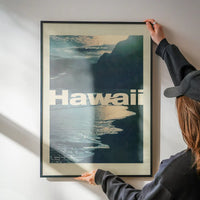 Vintage Style US Travel Poster of Hawaii
