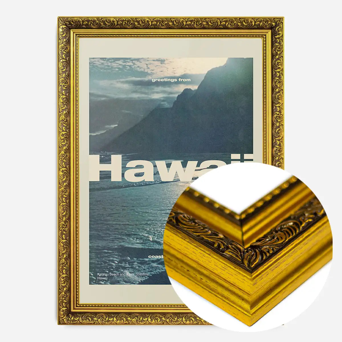 Vintage Style US Travel Poster of Hawaii