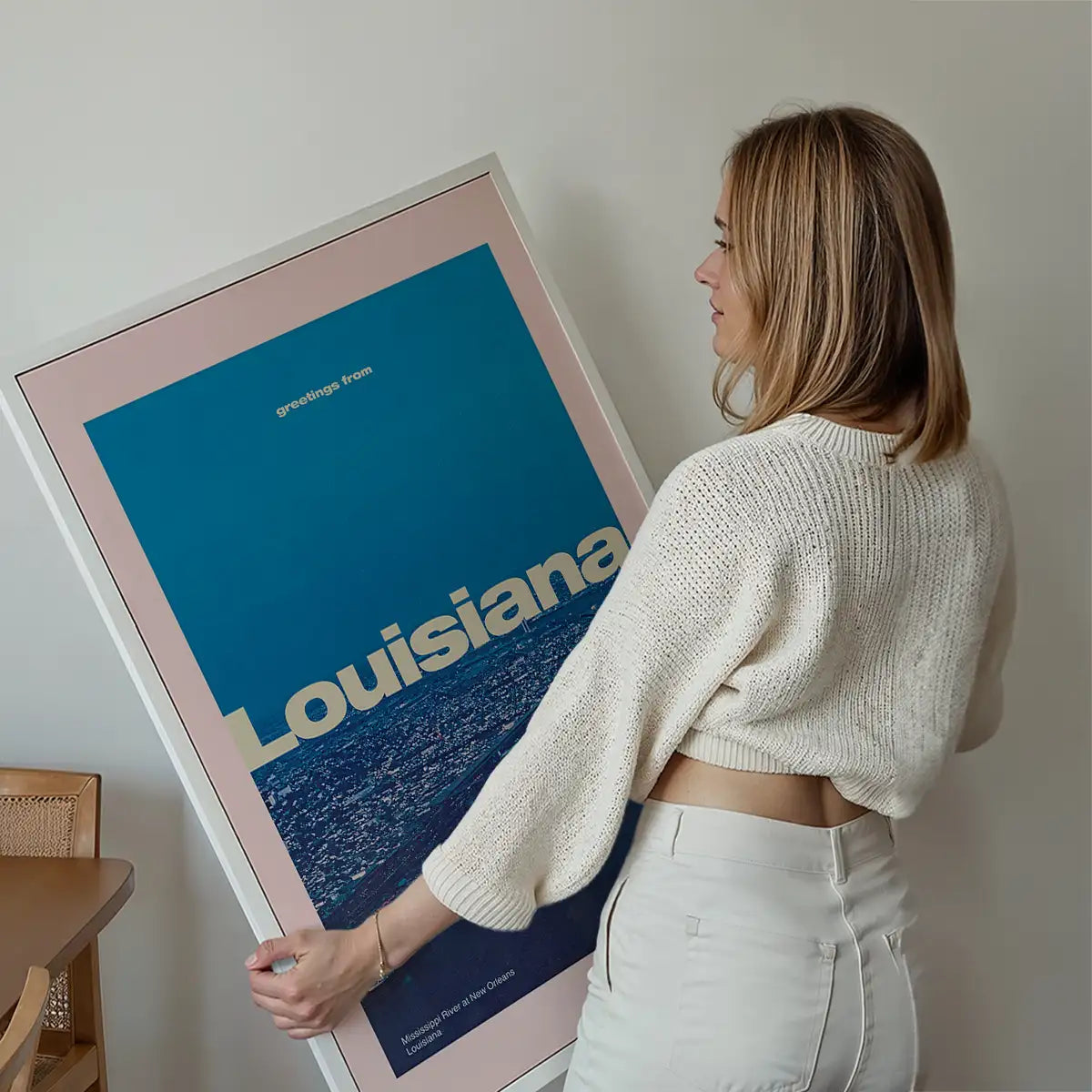 Vintage Style US Travel Poster of Louisiana