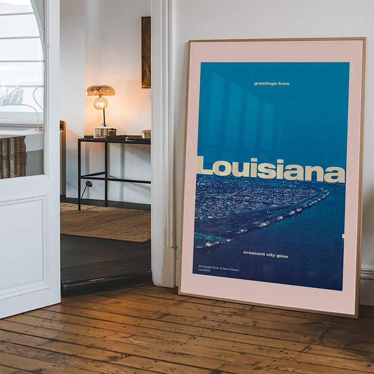Vintage Style US Travel Poster of Louisiana