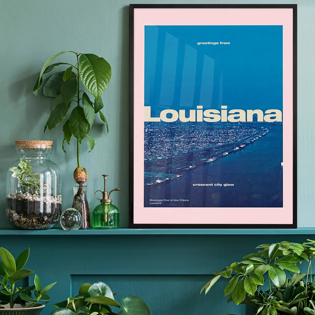 Vintage Style US Travel Poster of Louisiana
