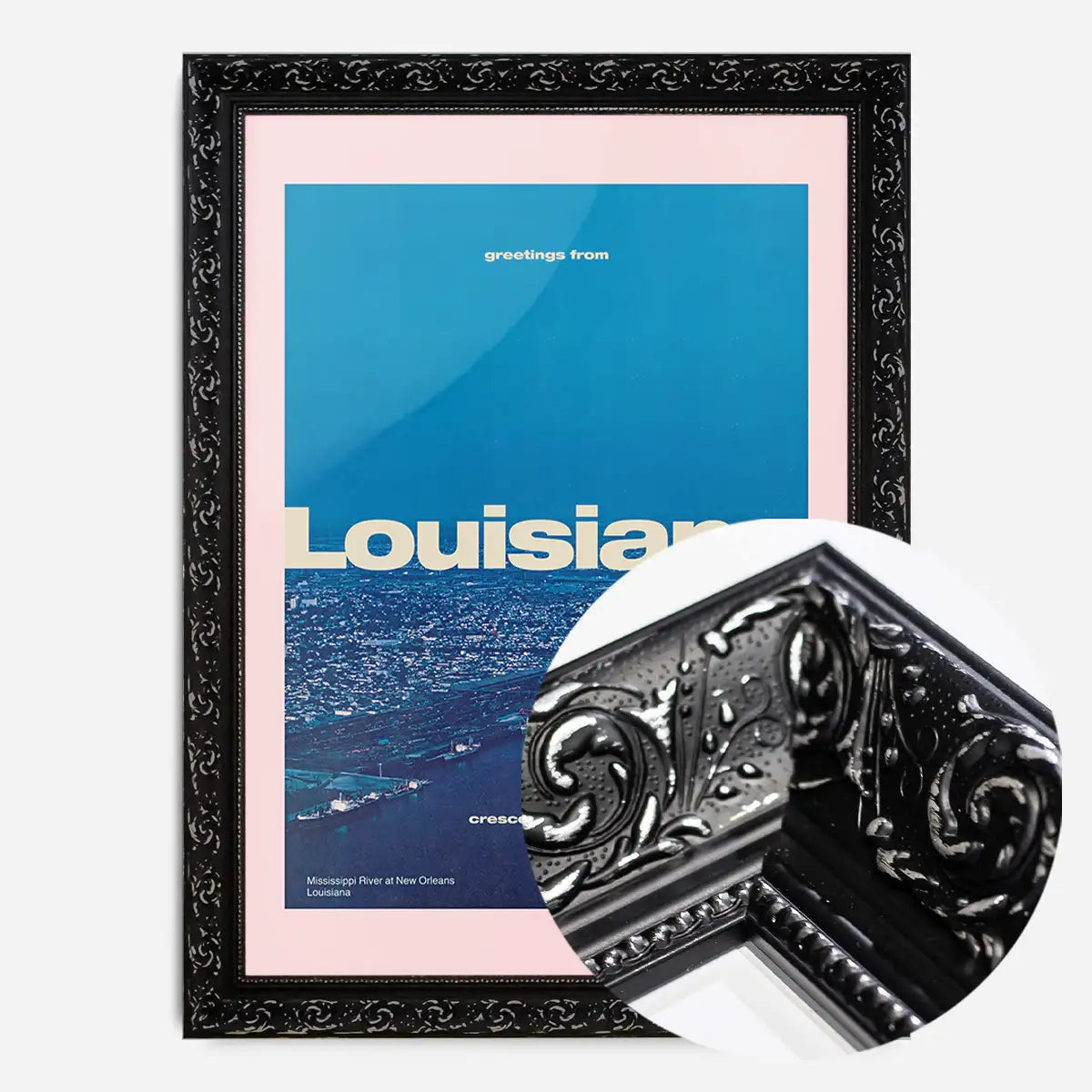 Vintage Style US Travel Poster of Louisiana