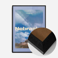 Vintage Style US Travel Poster of Nebraska
