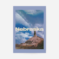 Vintage Style US Travel Poster of Nebraska