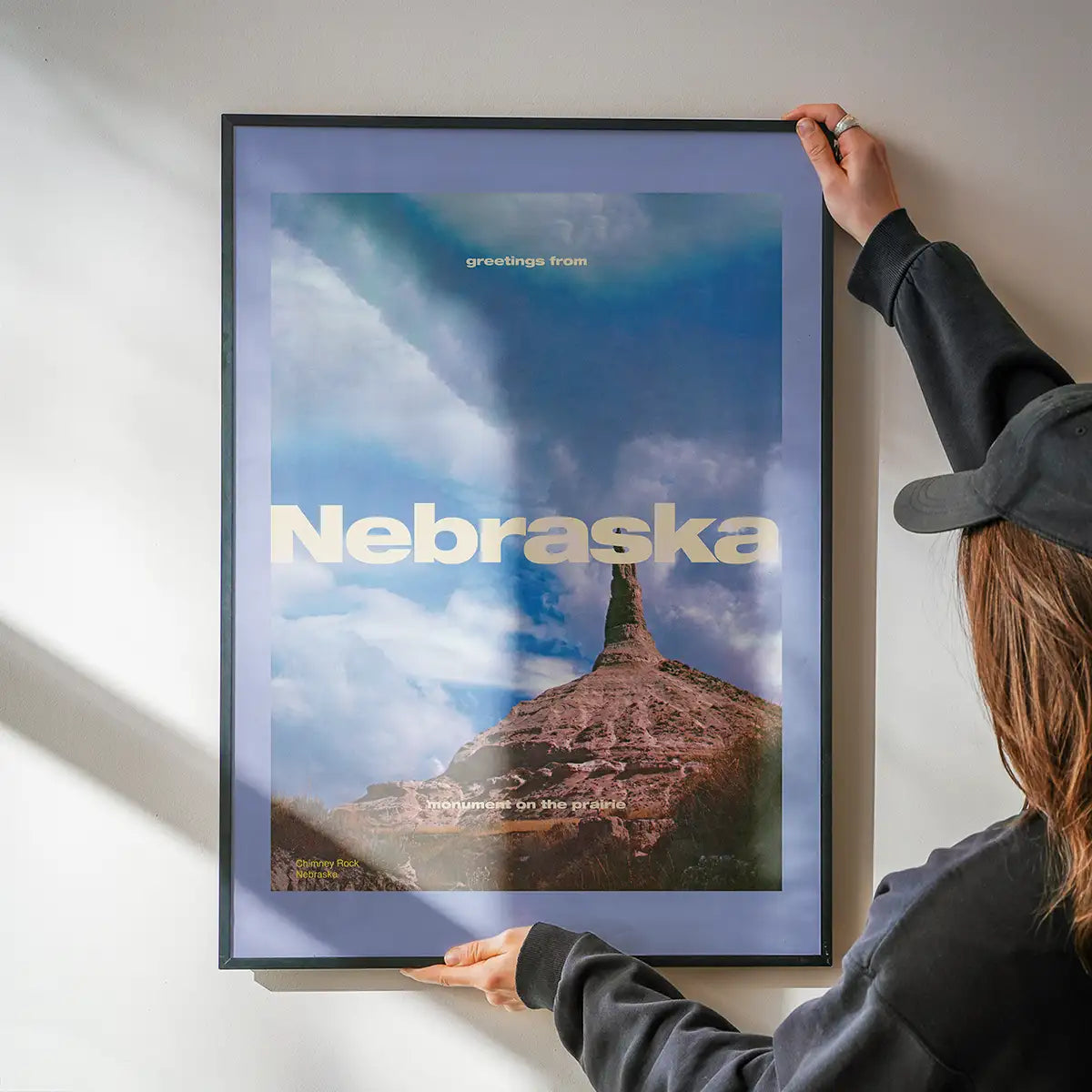 Vintage Style US Travel Poster of Nebraska