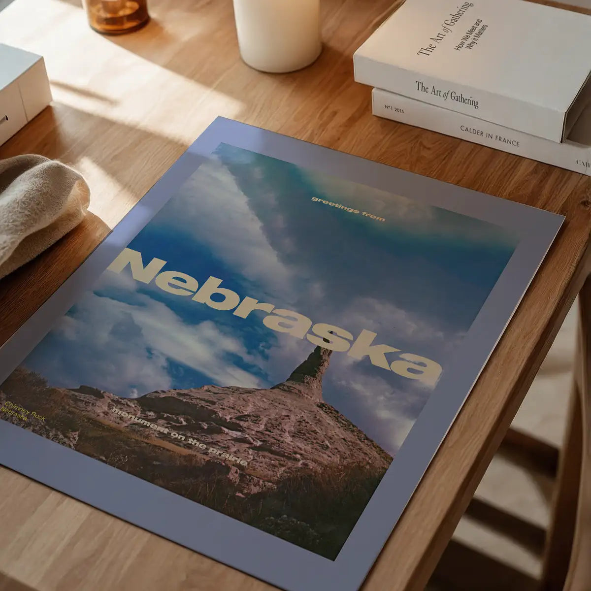 Vintage Style US Travel Poster of Nebraska